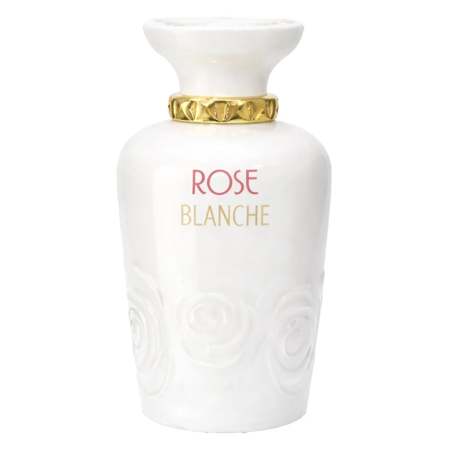 Coral Rose Blanche women's EDP perfume bottle, floral fragrance in 80ml, by Bin Kamal Perfumes.