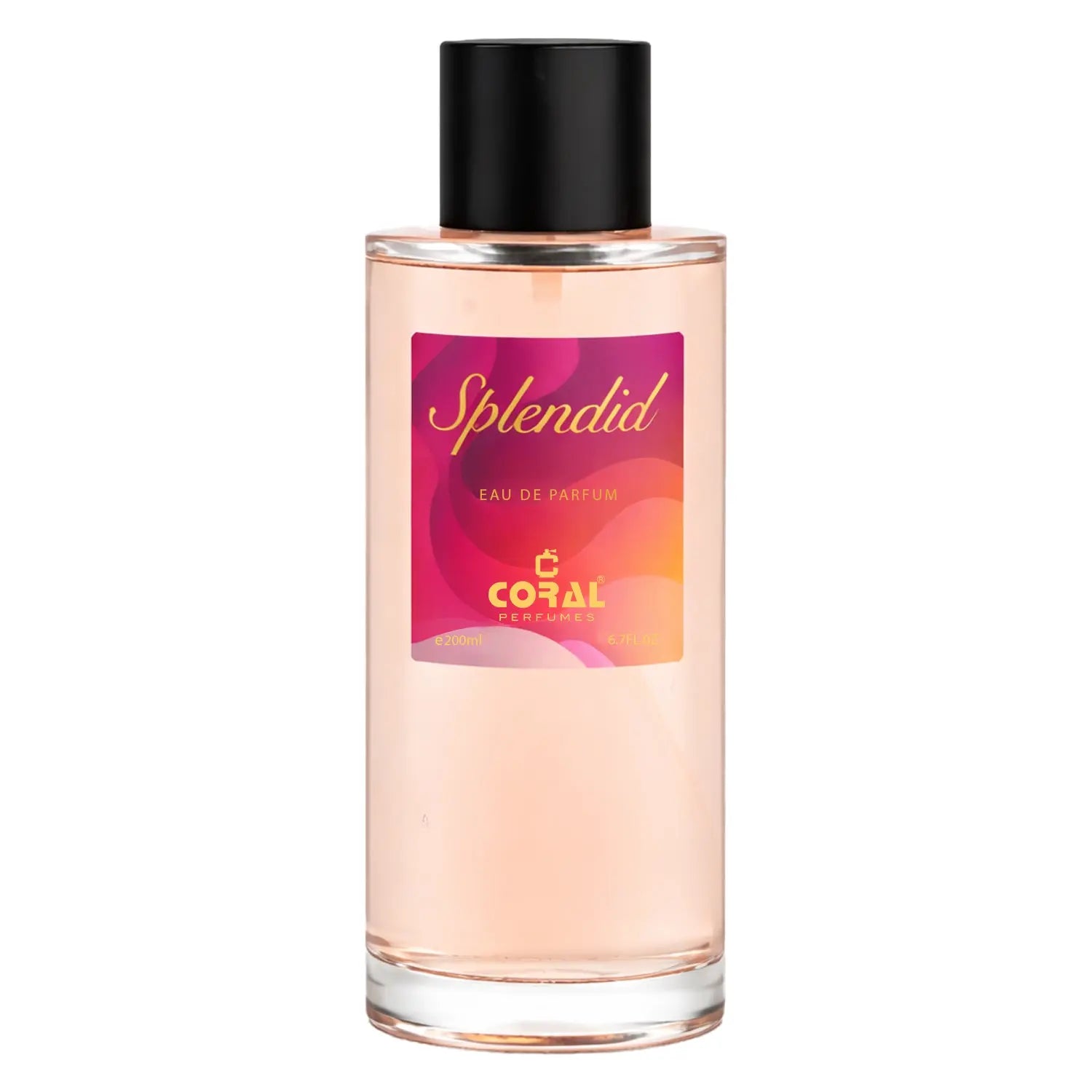 Coral Splendid EDP for Women by Bin Kamal Perfumes, 200ml bottle with floral and citrus fragrance design