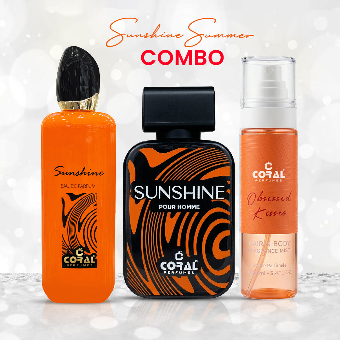 Sunshine Summer Combo For Men & Women - 3 x 100ml