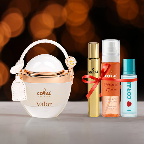 Coral Valor For Women Extrait De Parfum 80ml + FREE Gift Worth AED 49
