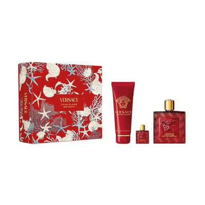 VERSACE EROS FLAME EDP 100 ML + SG 150 ML + 5 ML - SET FOR MEN