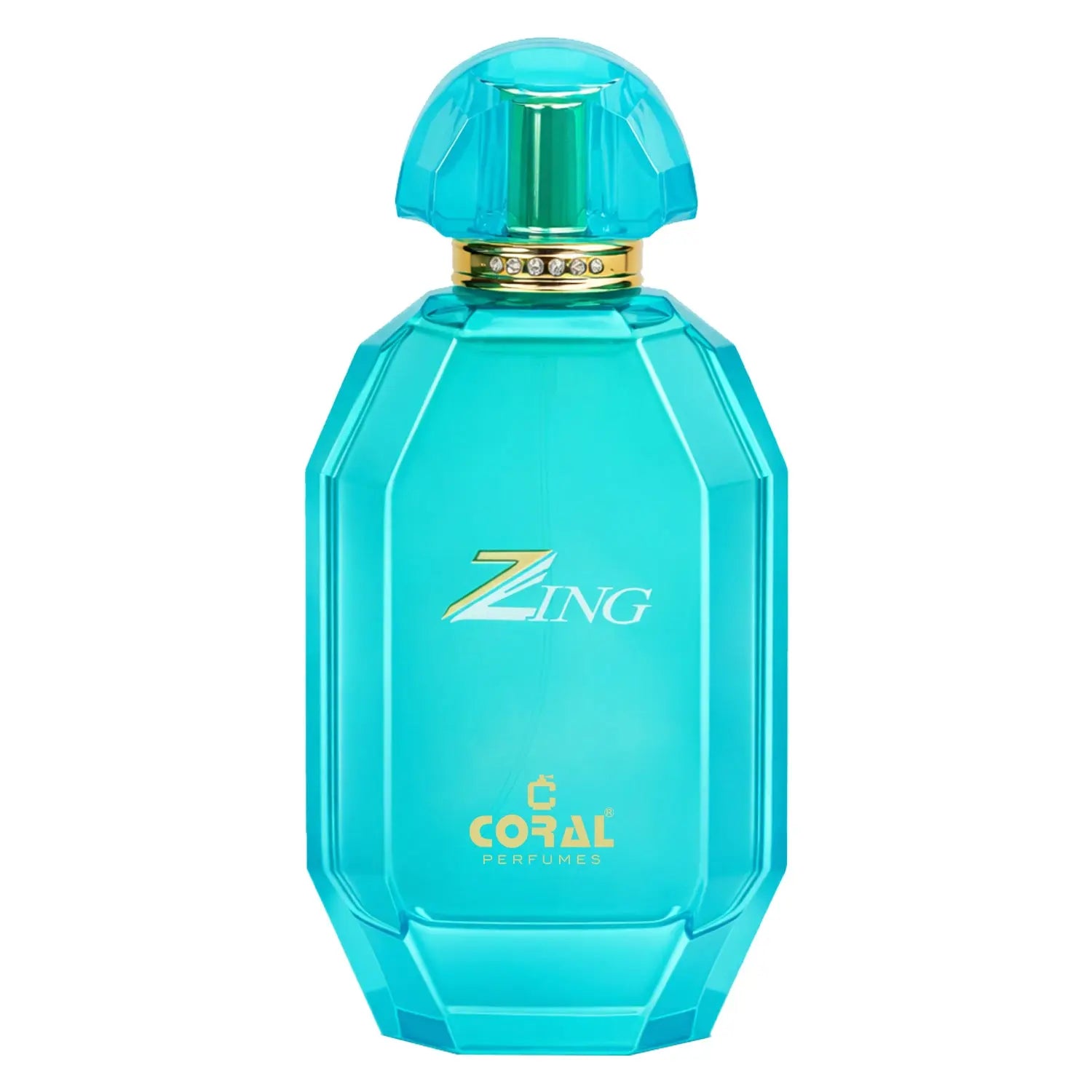 Bin Kamal Perfumes Coral Zing for Women EDP 100ml bottle with floral and citrus notes, elegant fragrance display.